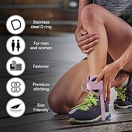 LAVVON Ankle Straps for Cable Machines Kickbacks - Adjustable Comfort Ankle Cable Attachments for Gym Ankle Cuff Cable Machine Glute Kickback Straps - Leg Extensions, Curls & Ankle Cuffs Women