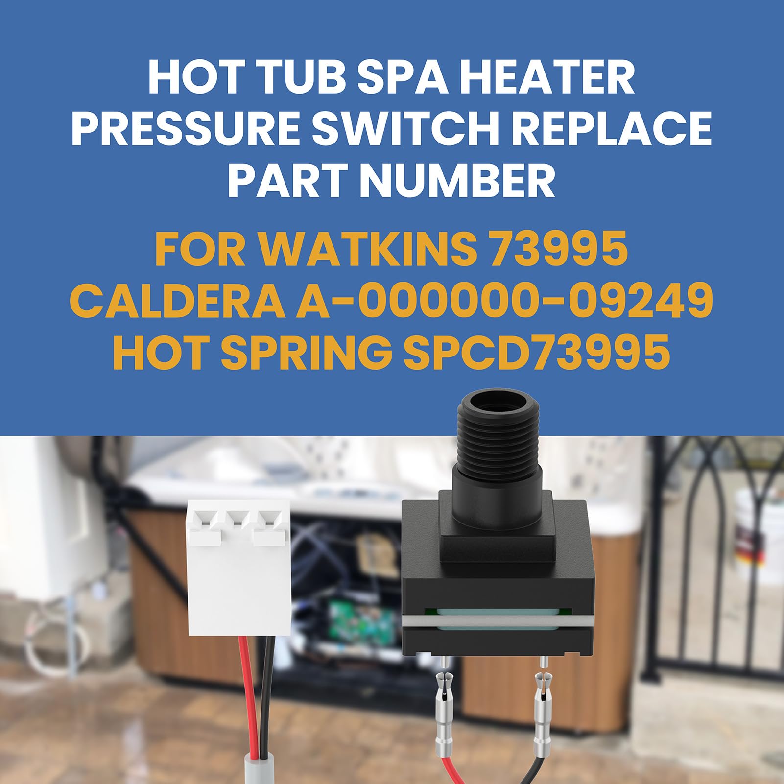 Watkins Solana Caldera Pressostat de rechange commutateur de pression pour jacuzzi spa Hot Spring Spot 2010+ Relais Rhythm Tempo 2011+ SX TX 2006-2009 RX