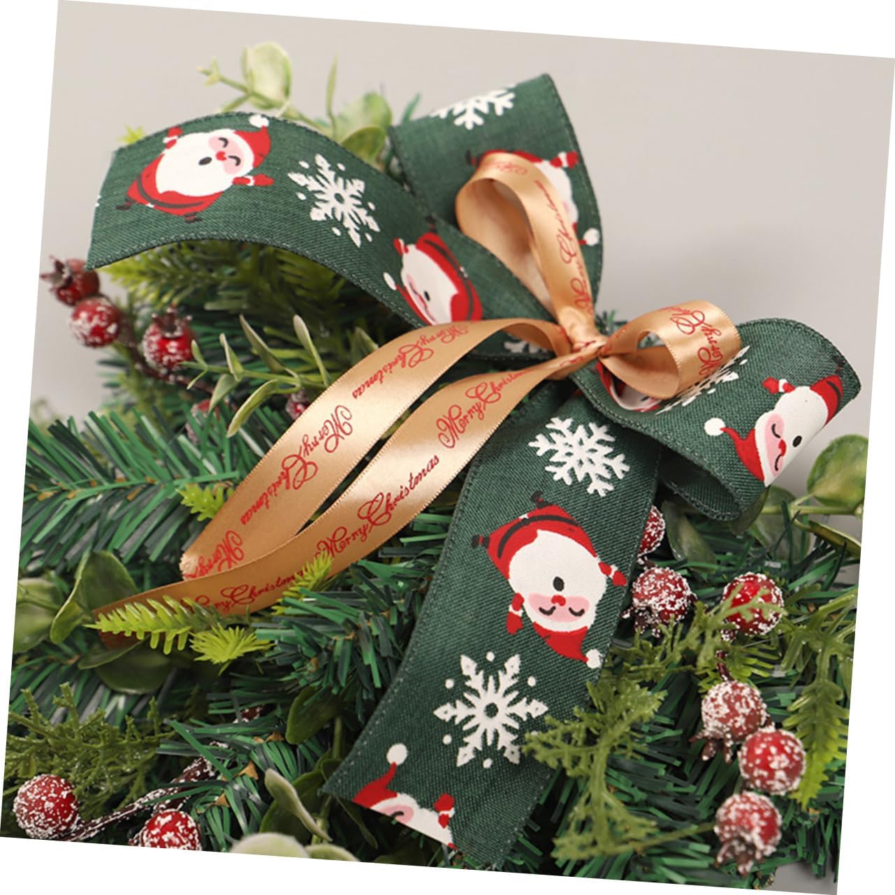Cabilock Eucalyptus Leaf Door Hanging Christmas Teardrop Swag Candy Cane Wreath Unique Style Decor Xmas Door Decor