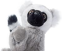 Vista 2 de The Petting Zoo Ring-Tailed Lemur Stuffed Animal Plushie, Gifts for Kids, Wild Onez Babiez Zoo Animals, Lemur Plush Toy 6 inches