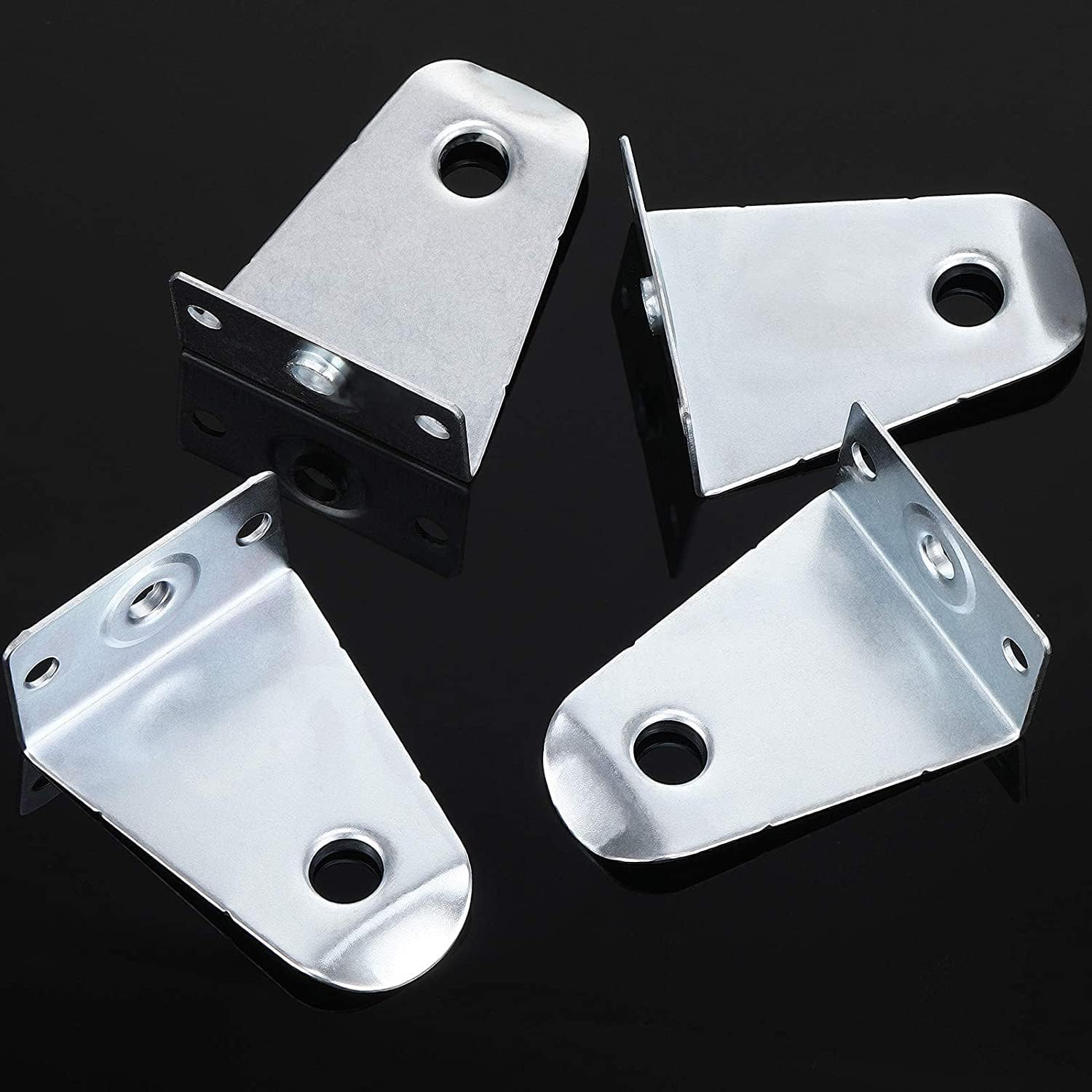 10 PCS Window Blinds Hold Down Brackets 2 inch Metal Bottom Rail Hold Clips Metal Blinds Brackets Blind Bottom Rail Holder Replacements for Horizontal Blinds and Windows Shades