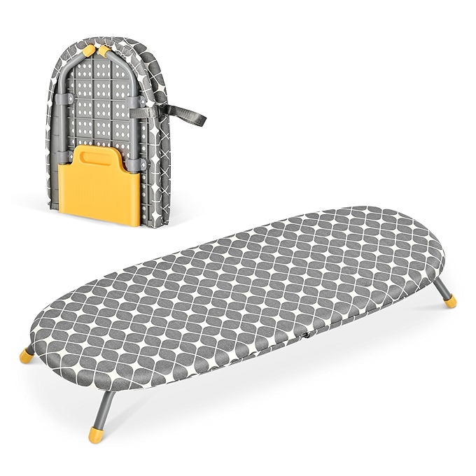 APEXCHASER 可折叠迷你蒸熨板，便携式小型防滑熨烫桌，适用于家居和旅行，黄色