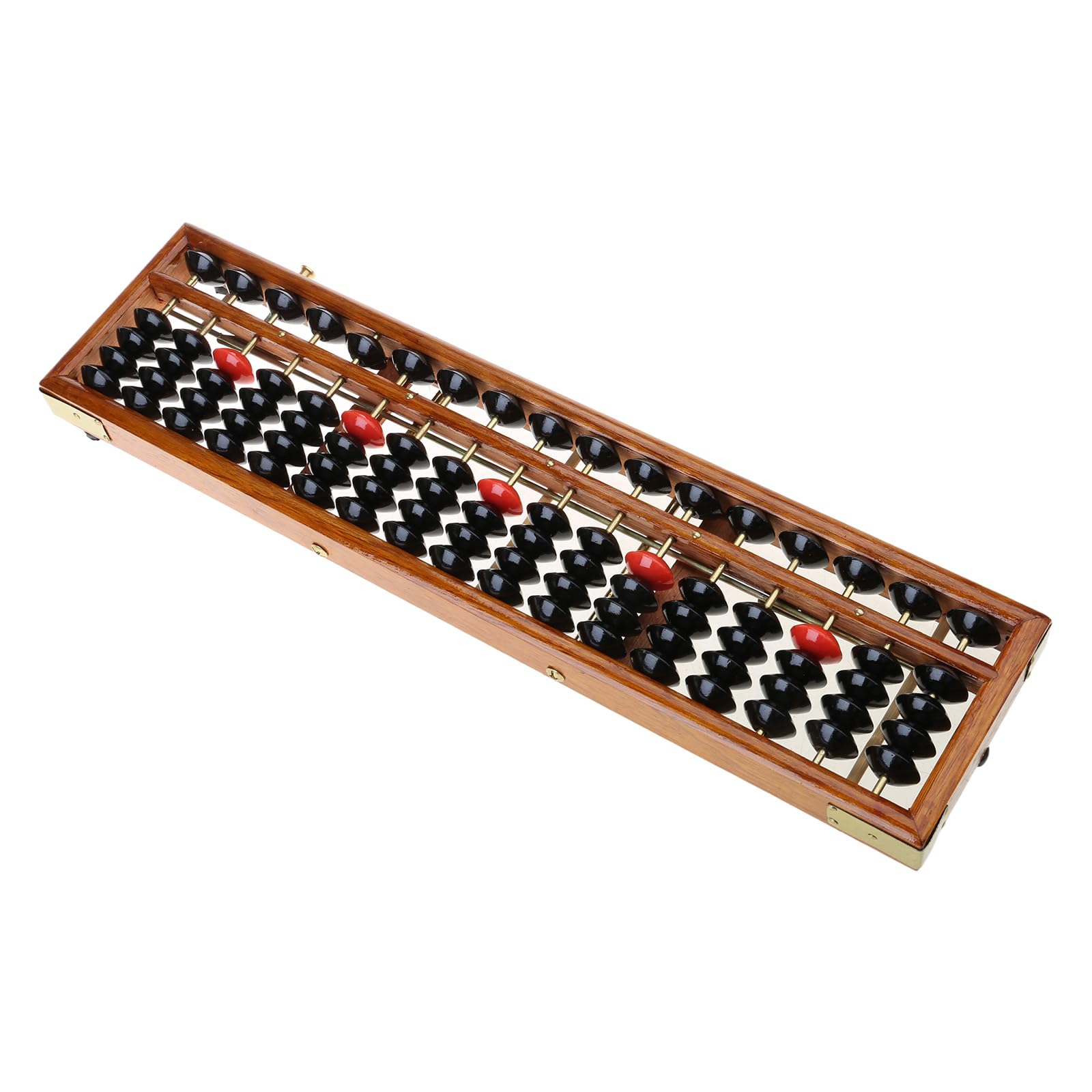 Soroban 17 chiffres en bois standard calculatrice chinoise comptage mathématiques Learni Abacus pour adultes avec instructions (français non garanti)