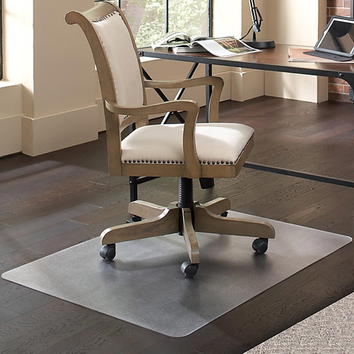 Clear Chair Mat Office Chair Mat for Carpeted or Hardwood Floors Computer Chair Mat Floor Protector Mat Effortless