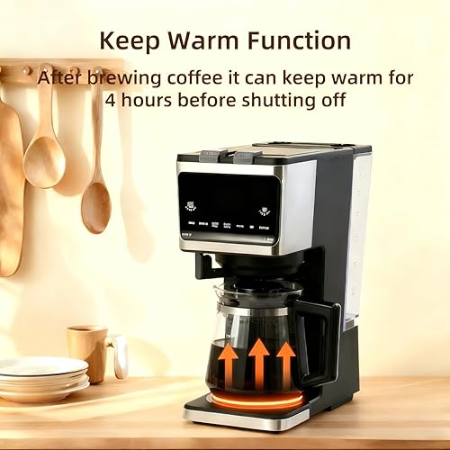 Miniatura 3 de Máquina de café 3 en 1 de una sola porción, con 12 tazas de tanque de agua transparente extraíble, adecuada para cápsulas K Cup, café molido y