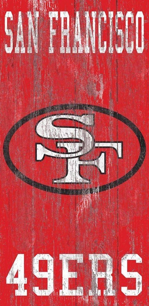 Fan Creations Distressed Team Name 6x12 San Francisco 49ers Heritage Logo w, Multi