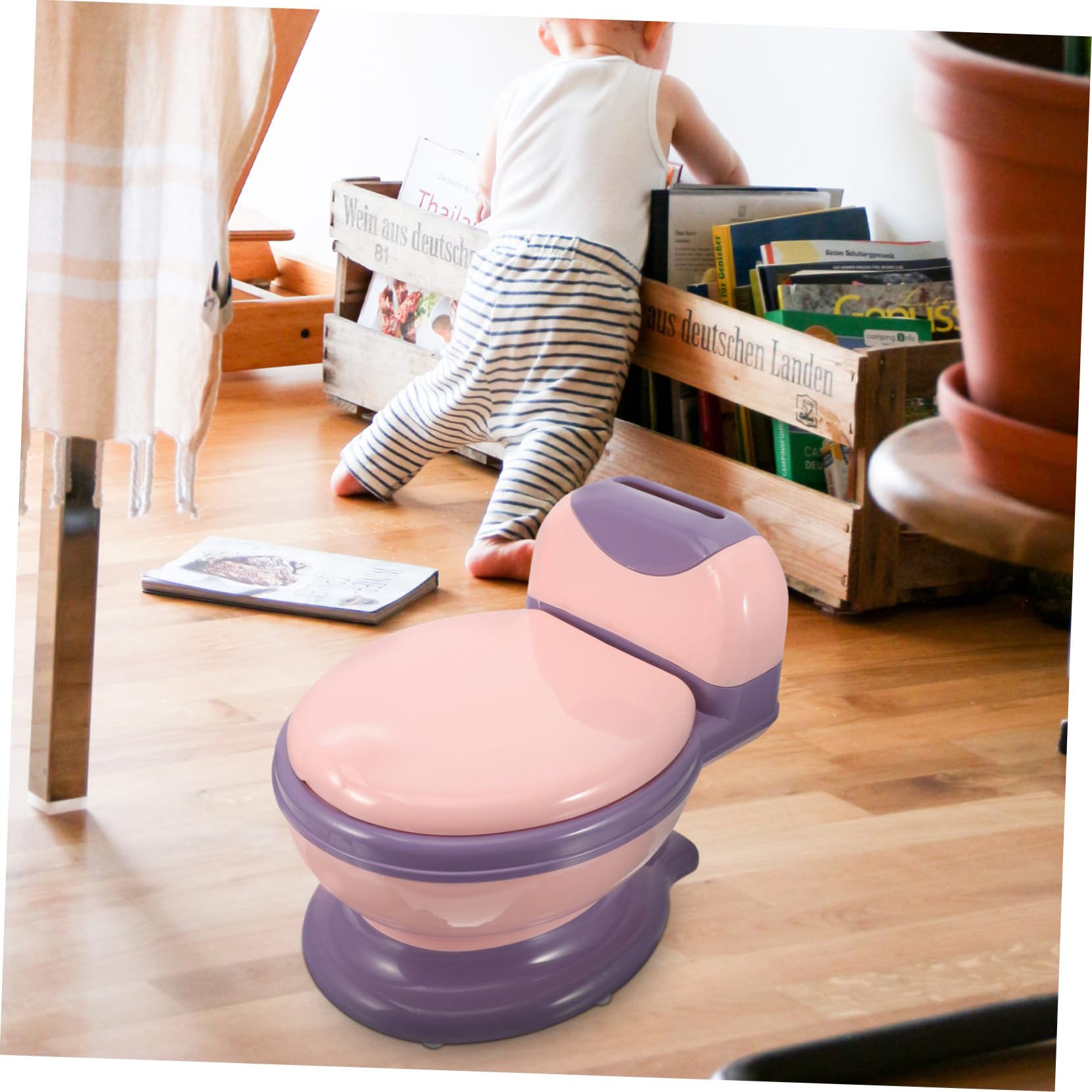 Junge Mädchen-toilette Mit Weichem Sitz Realistisches Töpfchen Für Jungen Und Mädchen Tragbar Für Töpfchentraining Zu Hause Badezimmer Leicht Zu Reinigen Und Stabil