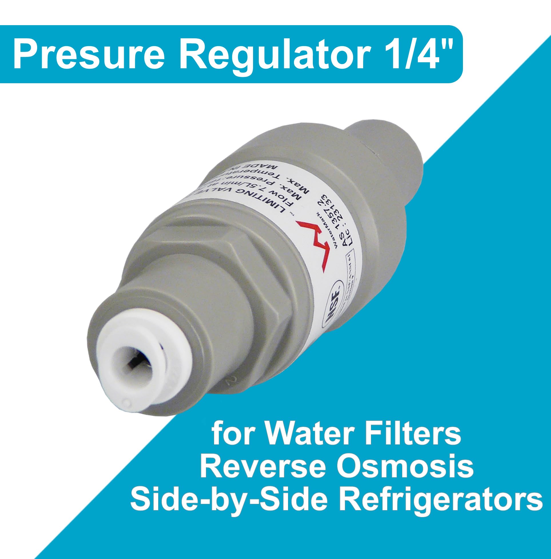 Adaptateur De Raccordement Plomberie Pour Filtre à Eau Réfrigérateur, 3/4" Femelle Vers 1/4" Pouce Connecteur, Compatible Avec Réfrigérateurs, Congélateurs, Et Systèmes De Filtration, Adaptateurs Tuya