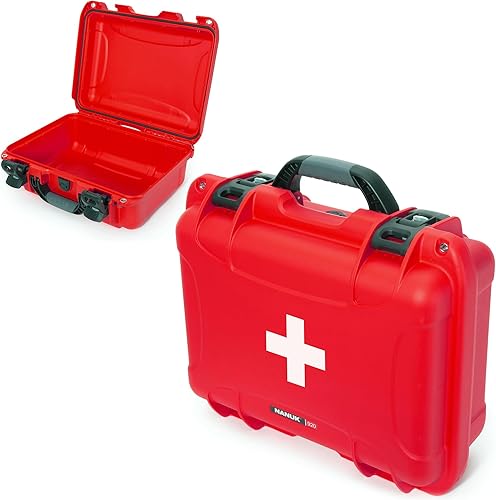 NANUK 920 Caja de Primeros Auxilios Impermeable Vacía  Resistente, Estuche Organizador Médico de Primeros Auxilios, Clasificación IP67, A Prueba de