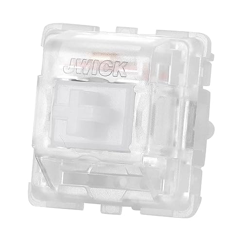 Miniatura 8 de JWK - Interruptor táctil JWICK T1 V2 negro, 2.27 oz (67 g), con carcasa completa de nailon, vástago POM, 5 pines interruptores para teclado mecánico