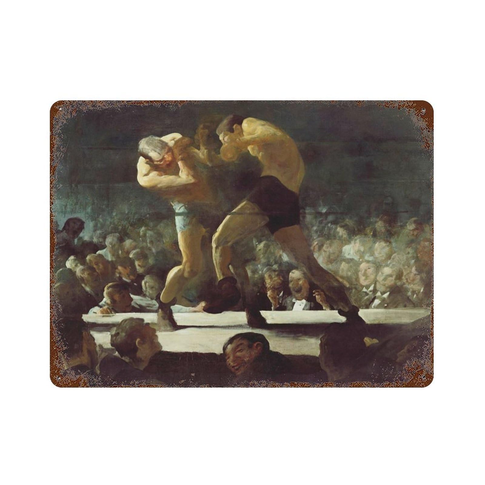 xiaoxiaoshen Boxer, Retro Match Artwork Wall Decor Art Metal Tin Poster Modern Home Decor Art Home Bar Shop Decorations Vintage Sign 30x40cm