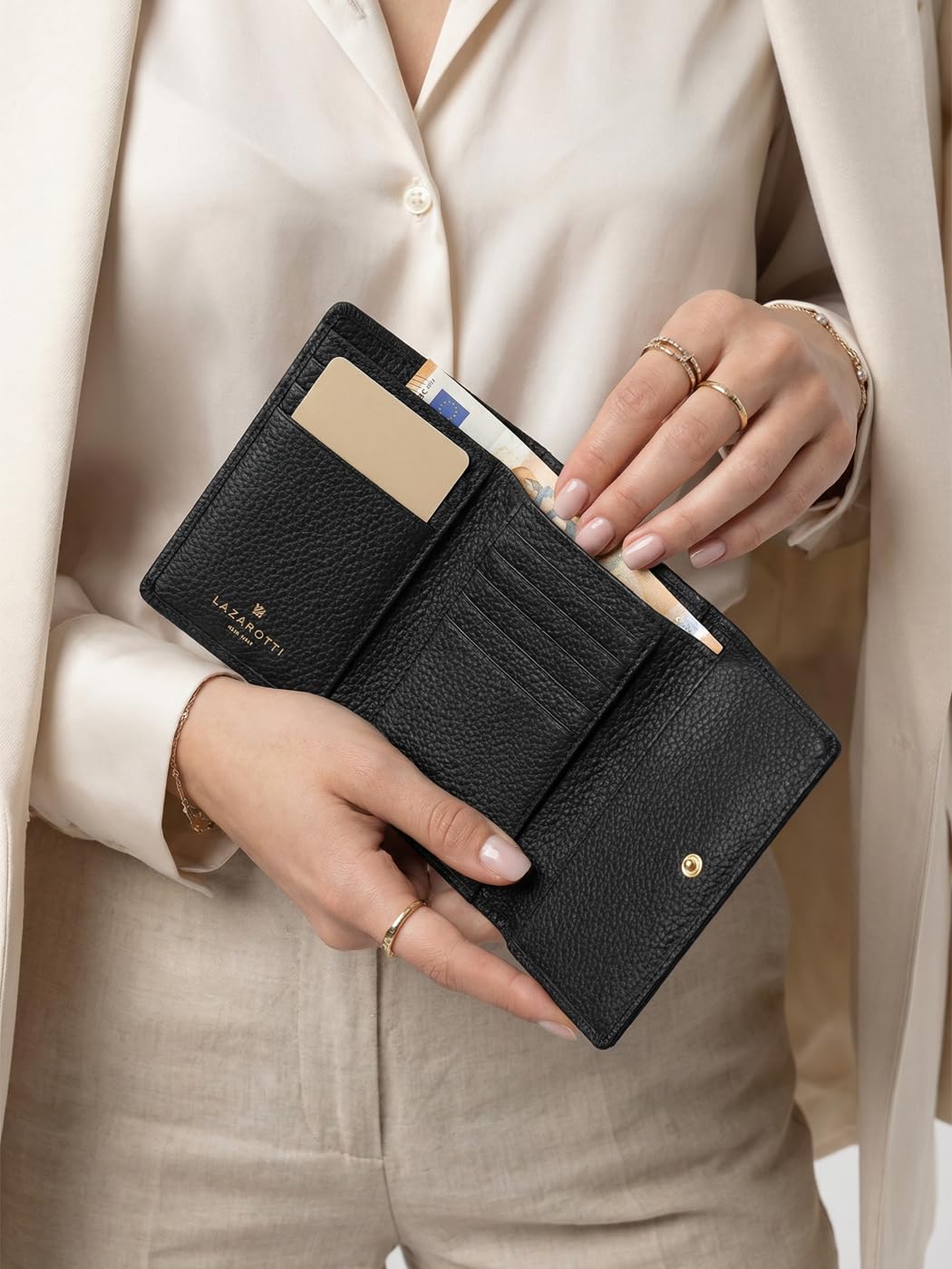 Lazarotti Bologna Leather Porte-Monnaie Cuir 14 cm