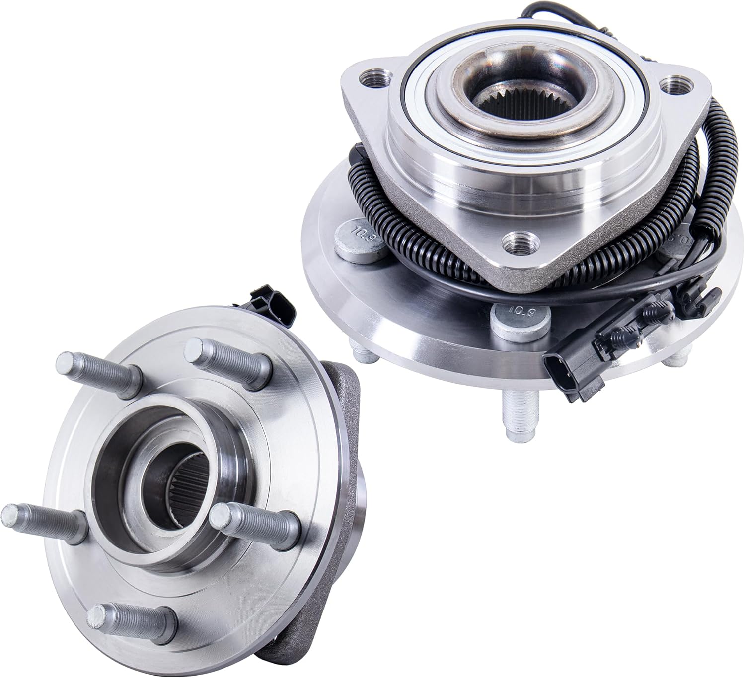 Front Wheel Hub Bearing Assembly 2 PCS Compatible for 2007-2011 Dodge Nitro, Compatible for 2008-2012 Jeep Liberty 5 Lugs w/ABS Replace 513270