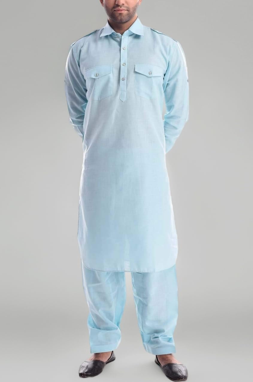 - Mens Linen Pathani Suit