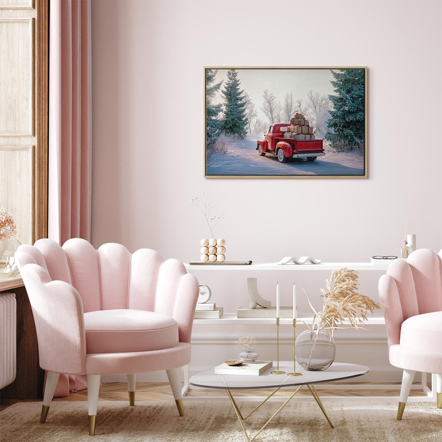 murando - Quadro Fonoassorbente Auto Con Regali 90x60 cm 1 Pezzo - Canvas con Struttura - Quadri Acustici Grandi - Pannelli Fonoassorbenti Decorativi - Decorazione da Parete Soggiorno n-H-10047-b-a