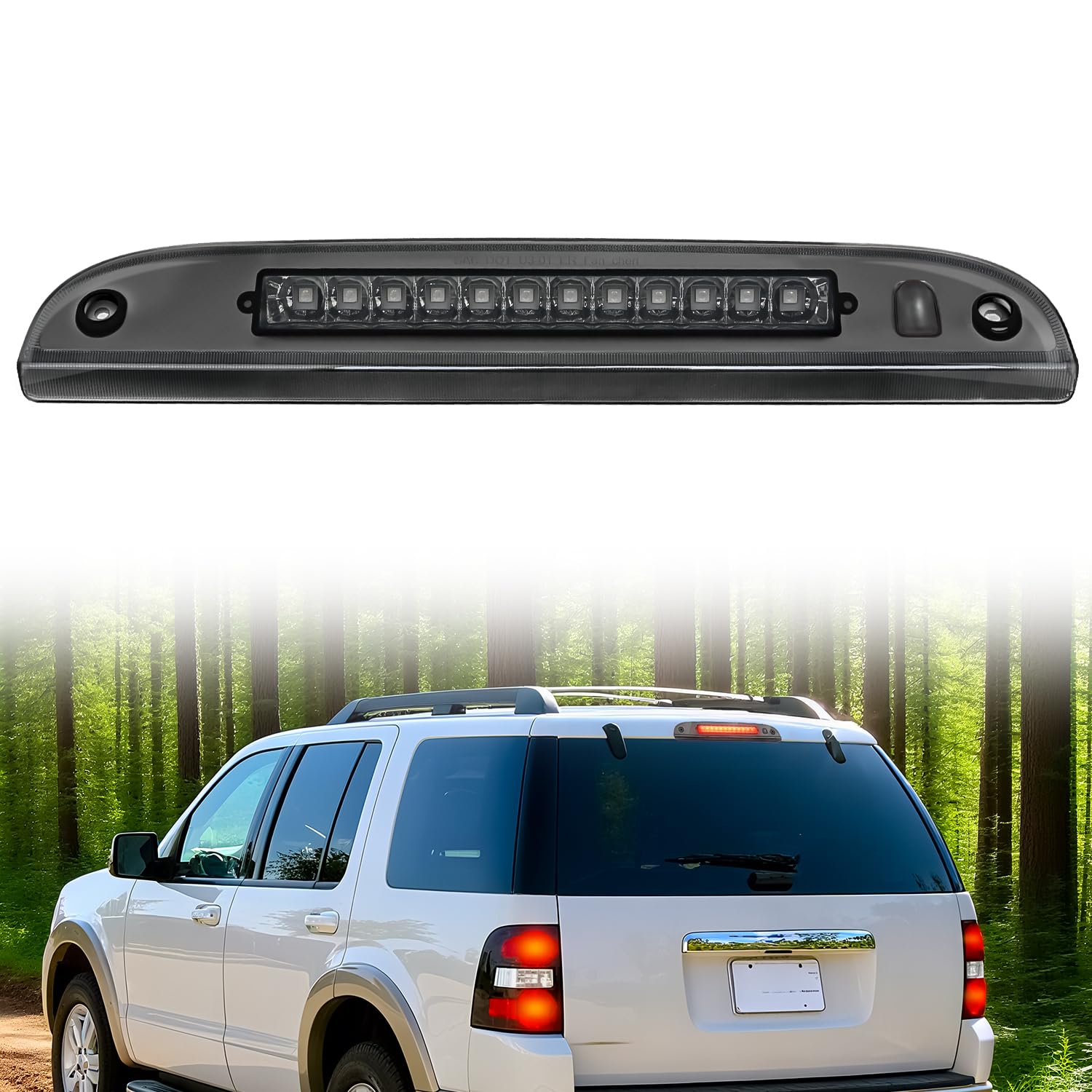 Nilight Third Brake Light for Ford Explorer 2002-2010 Escape 2008-2012