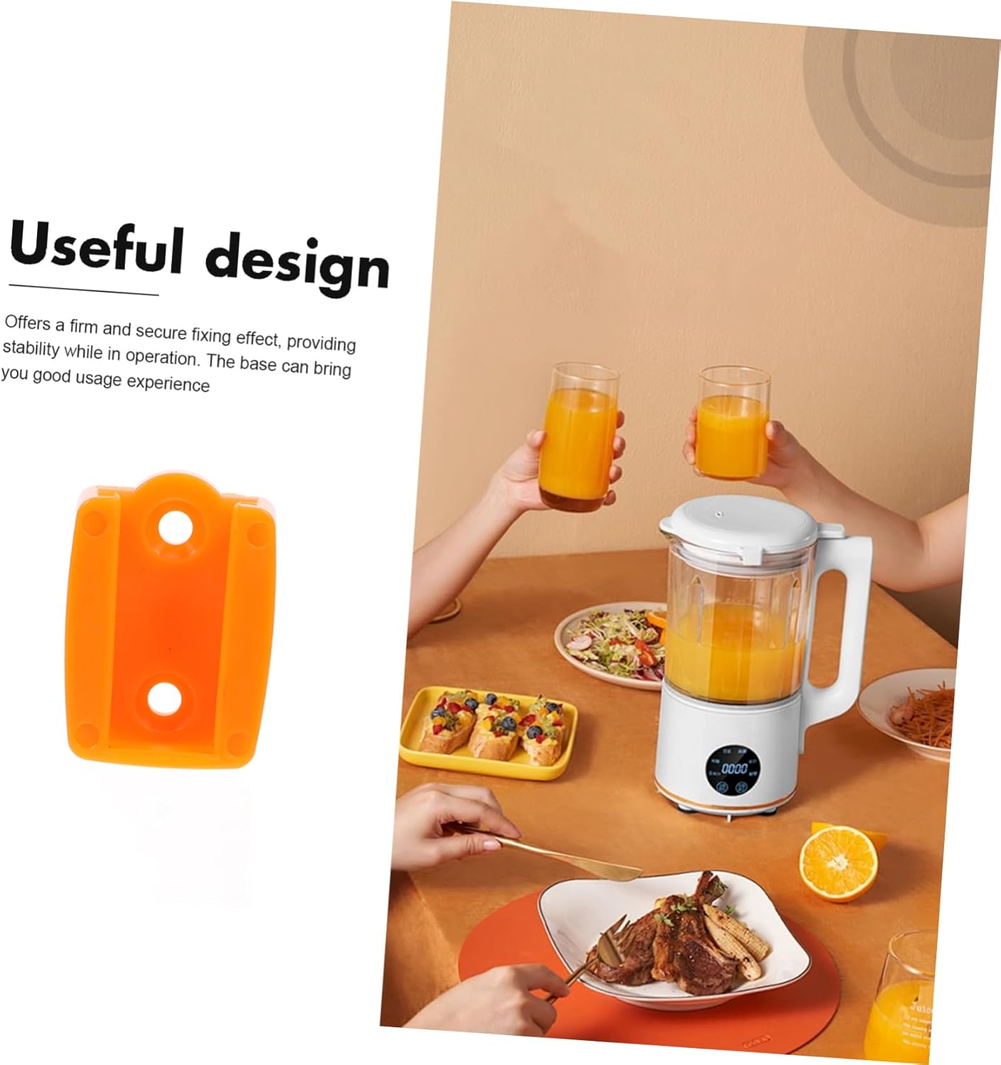 5pcs Replaceable Peeler Rack for Orange Juicer Compact Plastic Base for Peeling Machine Compatible Home Use and Food Service