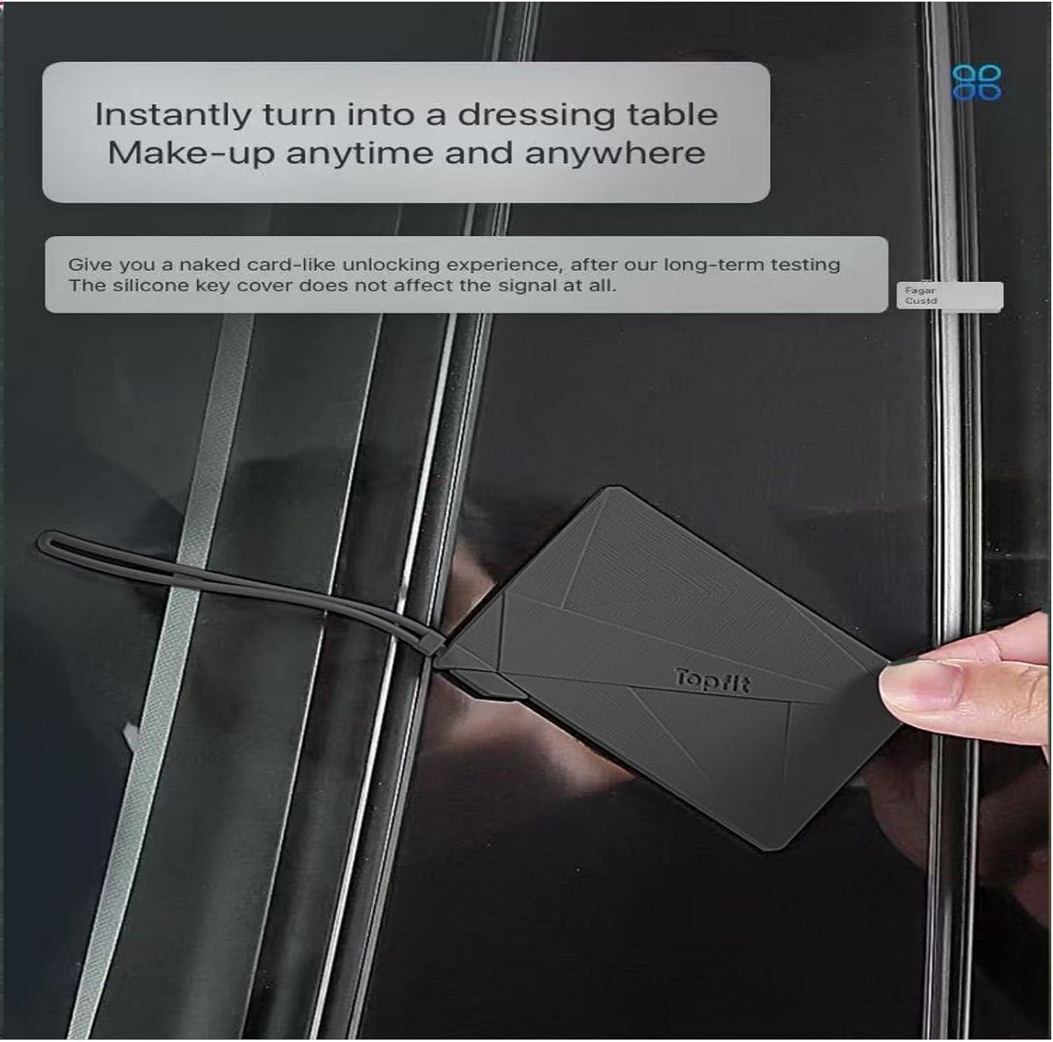 Condition photo showing New/Like New for Tesla Key Card Holder for Model 3 / Y/S/X,Slim Protective Cover with Anti-Slip Grip & CNC Logo - Durable Keycard Protector Case Accessories
