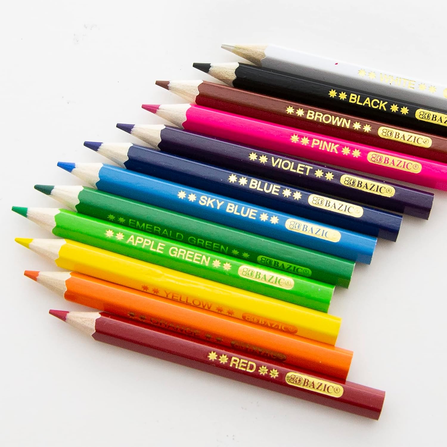 BAZIC 12 Mini Color Pencil