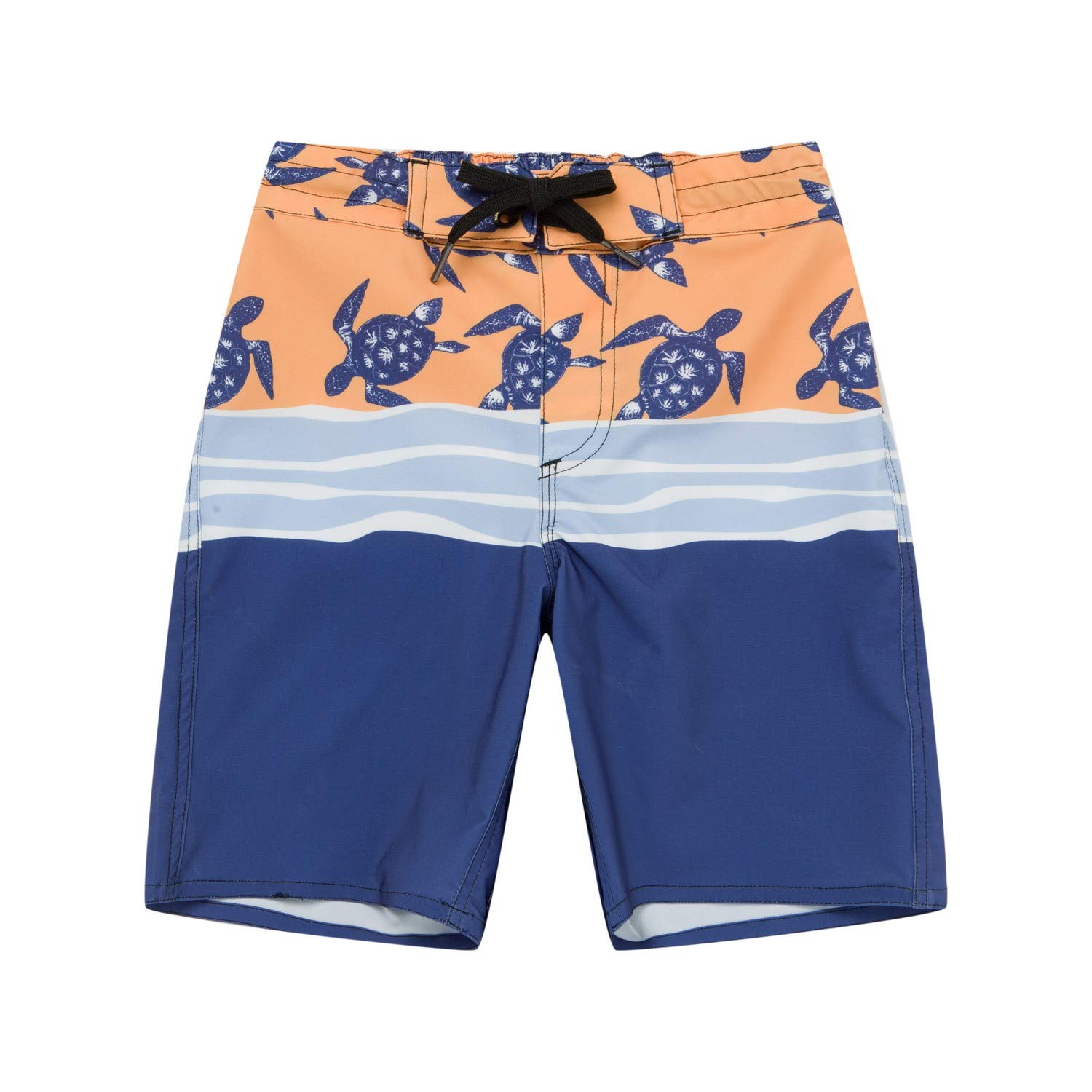 Hurley Kids Boy's Basin Beach Birds Boardshorts (Little Kids) Pacific Blue 7 Little Kids
