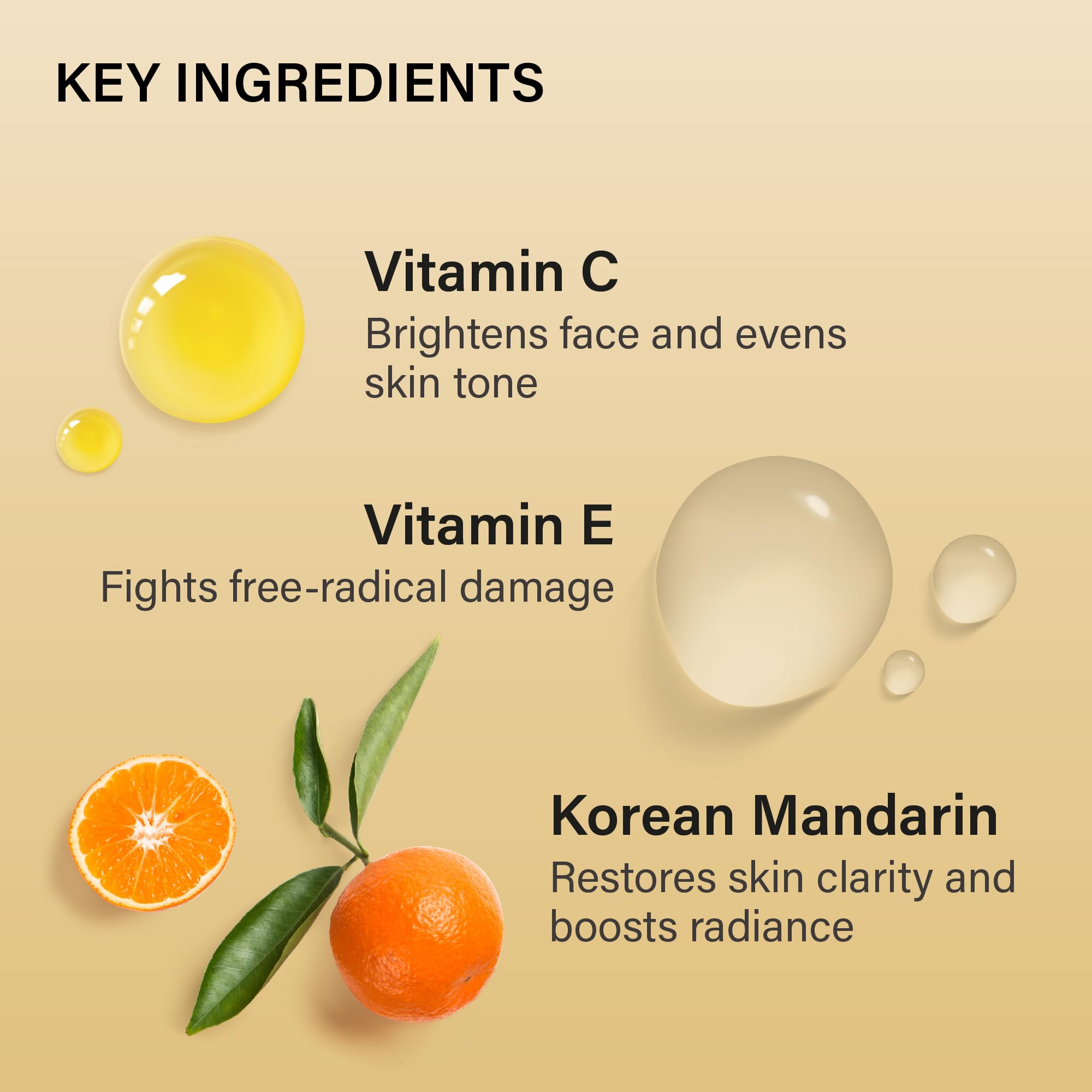 Melixir Mandarin Vitamin CE Hydration Cream, Niacinamide & Panthenol, Vitamin Capsules for Skin Radiance & Uneven Tone, Daily Face Moisturizer for Dry and Dull Skin, Korean Skincare (1.0 fl.oz./30ml)