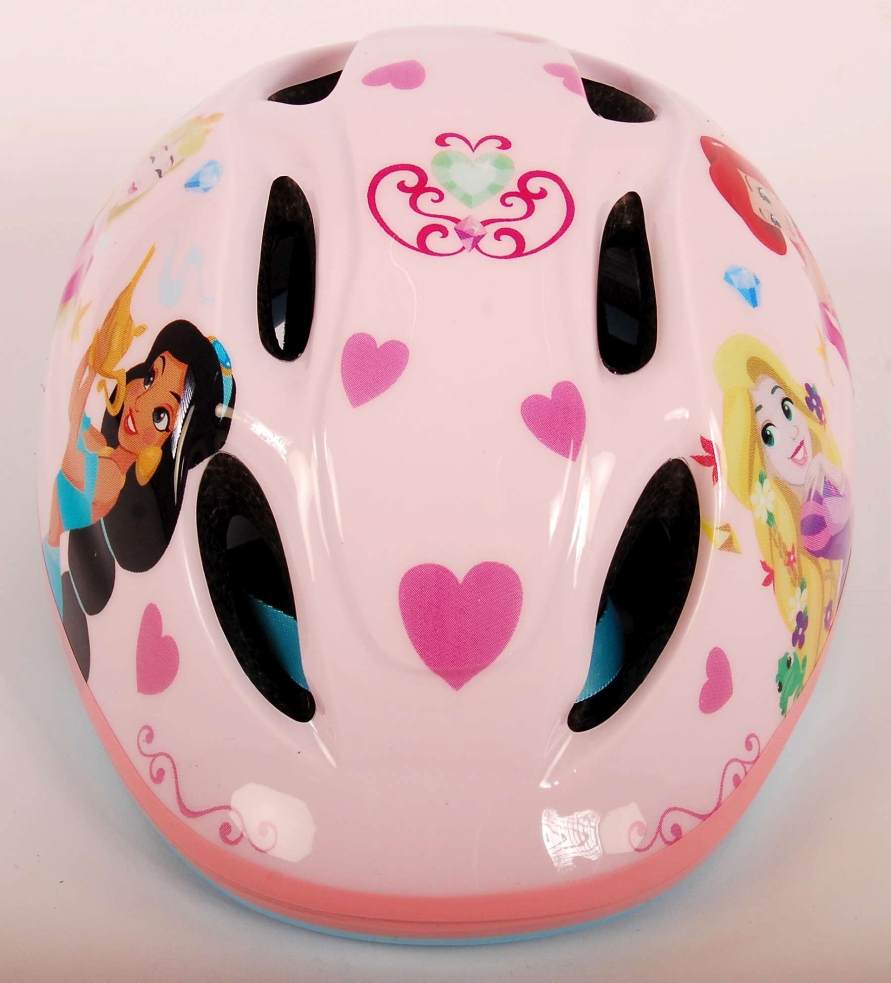 caschetto protettivo per bambini con licenza di princess, ideale per bicicletta, skate, monopattino.