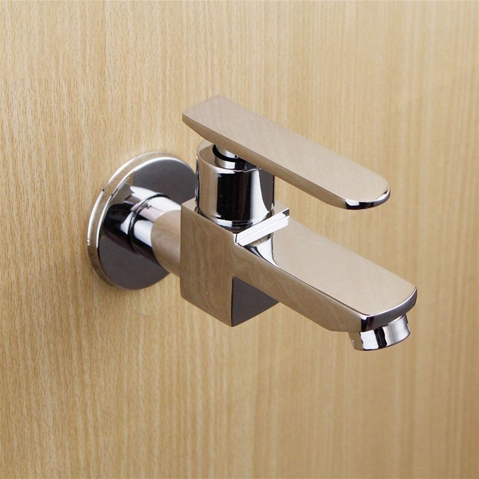 Rubinetti, placcatura incorporata Rubinetto per lavabo da bagno in ottone Rubinetto di prolunga monocomando ， Rubinetto da cucina Rubinetto a parete Rubinetto fornello monoforo Solo acqua fredda