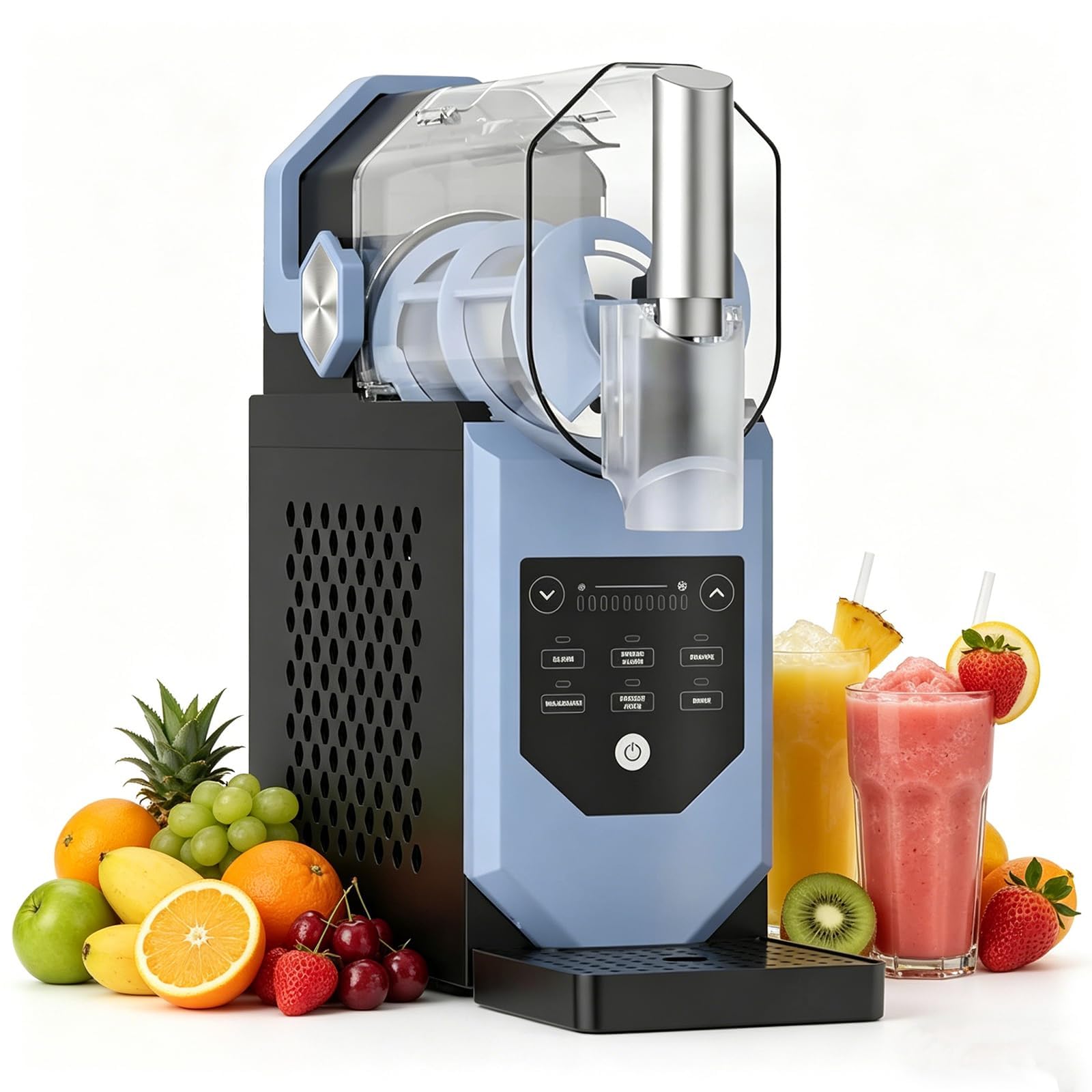 TsoLay Frozen Drink & Slushie Machine, 2,0L Self-Chilling Slushy Maker – No Ice Needed, 5 Preset Programmes & Auto Clean, 12H Pre-Scheduling, for Home & Party, Margaritas, Frappés, Milkshakes