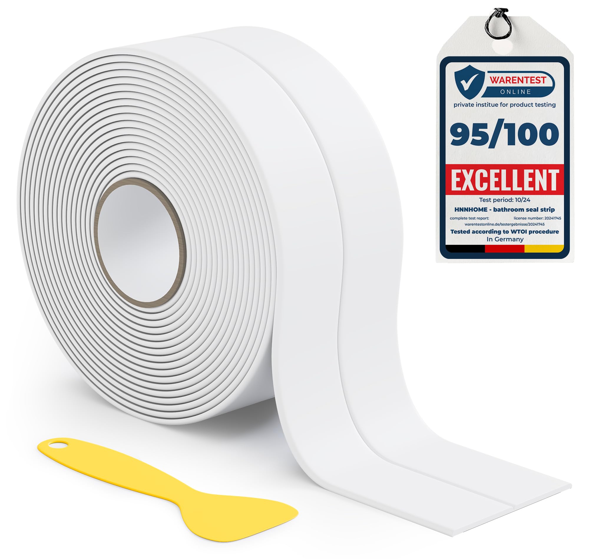 Sponsored Ad – HNNHOME 38mm x 3.2m White Self-Adhesive Bath Sealant Strip, Waterproof Sealing Tape Caulk Strip for Kitchen, Bathroom, Wall Corner, and Sink (White, 1)