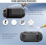 JDGPOKOO 10 in 1 Accessories Kit for PS Vita 2000, Carrying Case for PSV 2000, Protective Case, Front and Back Screen Protectors, and 6Pcs Thumb Grip Caps, for PlayStation Vita 2000/PS Vita Slim ONLY