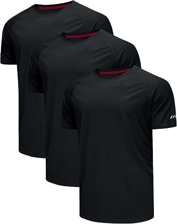 3er Pack T-Shirts Für Herren Fitness Sport Tshirts Herren Funktionsshirt Laufshirt Herren Kurzarm Sommer Fitnessshirt Trainingsshirt Sport Kleidung Männer Atmungsaktive Shirts