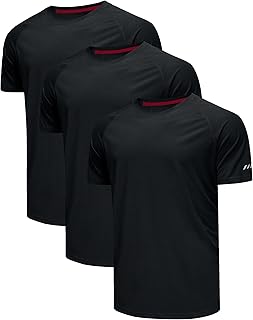 3er Pack T-Shirts Für Herren Fitness Sport Tshirts Herren Funktionsshirt Laufshirt Herren Kurzarm Sommer Fitnessshirt Trainingsshirt Sport Kleidung Männer Atmungsaktive Shirts