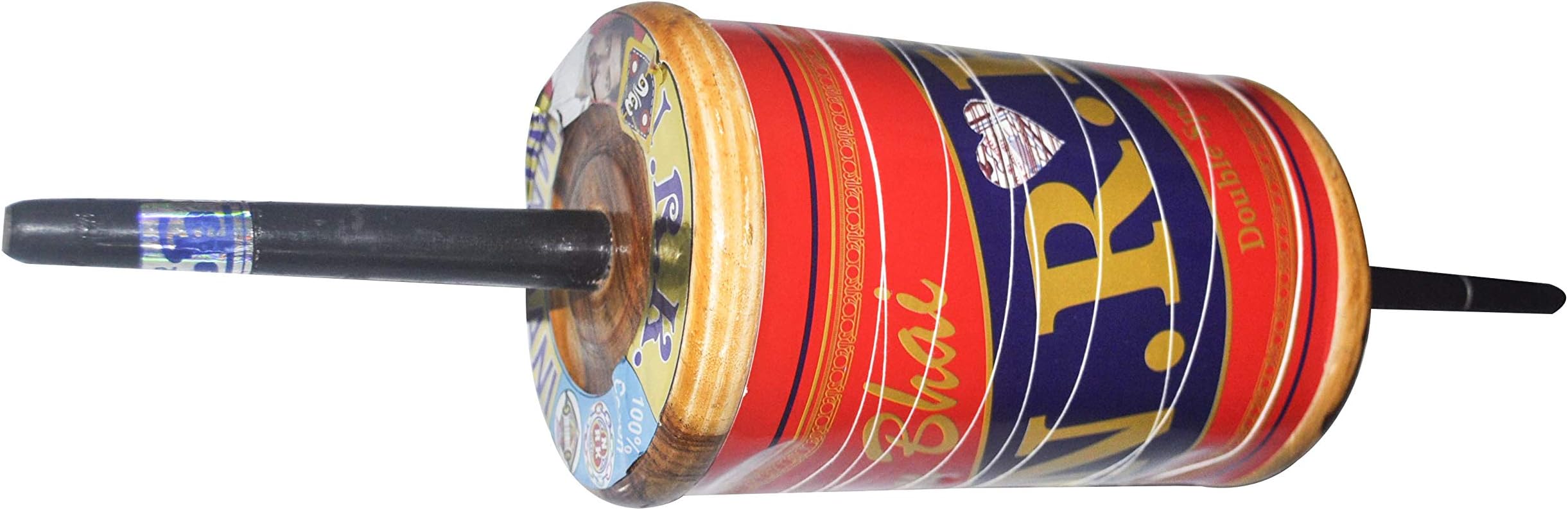 ProjectsforSchool Wooden 6 Reel ki Charkhi, Firki for Kite Flying with Colored Thread (Cotton Thread, Coated Colored Thread) - 5486.4 mtr (Multicolored)