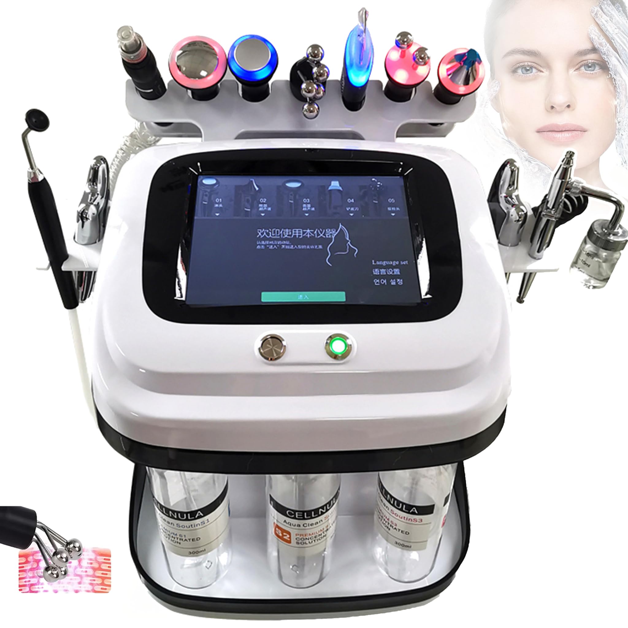 Urządzenie 10 W 1 Water Oxygen Hydra-Facial