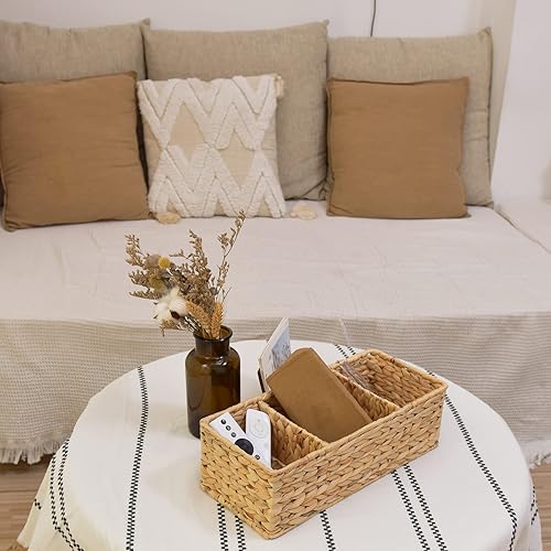 Miniatura 7 de StorageWorks Cesta de almacenamiento de mimbre - Soporte de papel higiénico para camiseta sin mangas