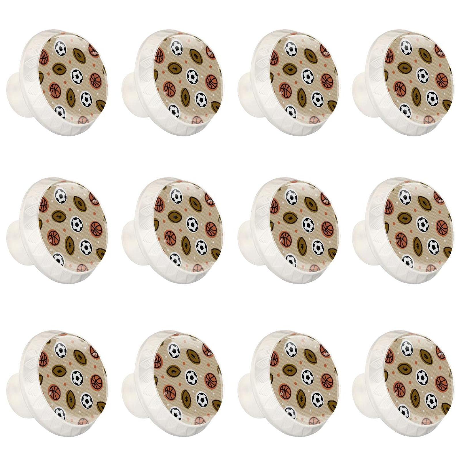 Armoire de cuisine boutons ronds football rugby poignée meuble placard commode