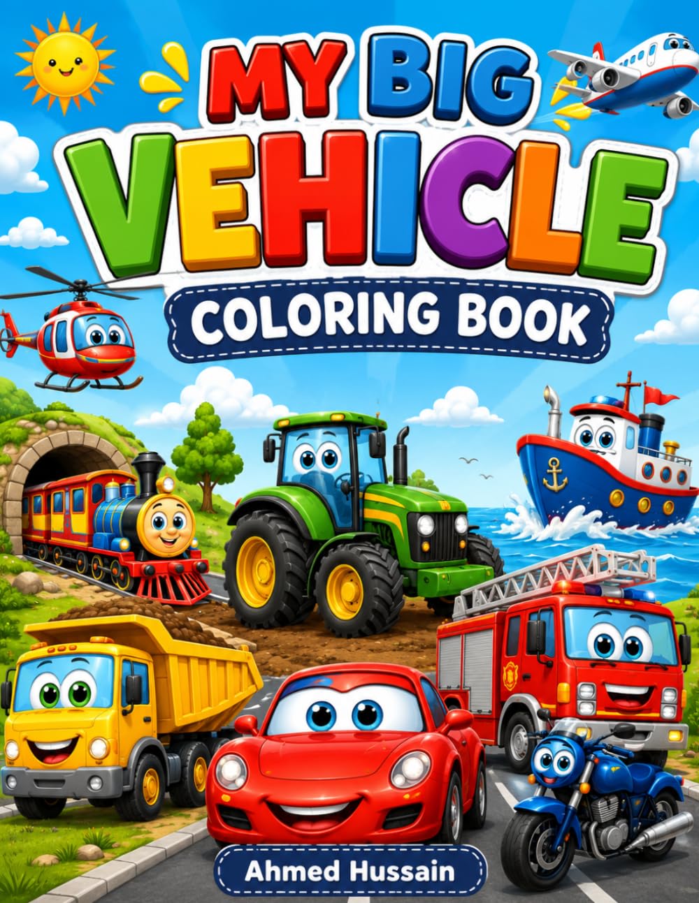 My Big Vehicle Coloring Book