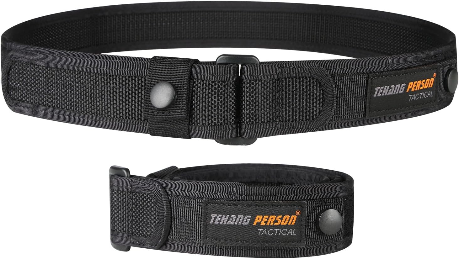 Tactical MOLLE Belt, Quick Release, Metal Buckle, Heavy Duty Hook and Loop Laser Cut, Men's