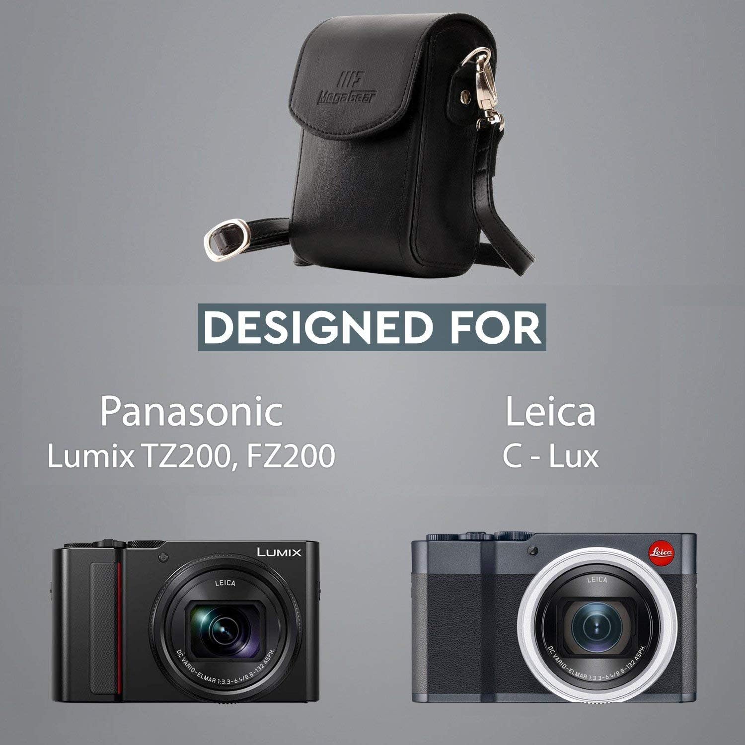 Leather Camera Case for Panasonic Lumix DC-ZS200, Liberia Ubuy