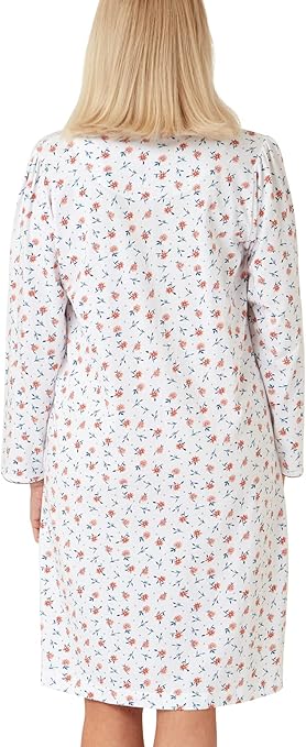 Marlon Mia Camicia Da Notte Donna In Cotone - Stampa Floreale, Senza Maniche, Girocollo - 3
