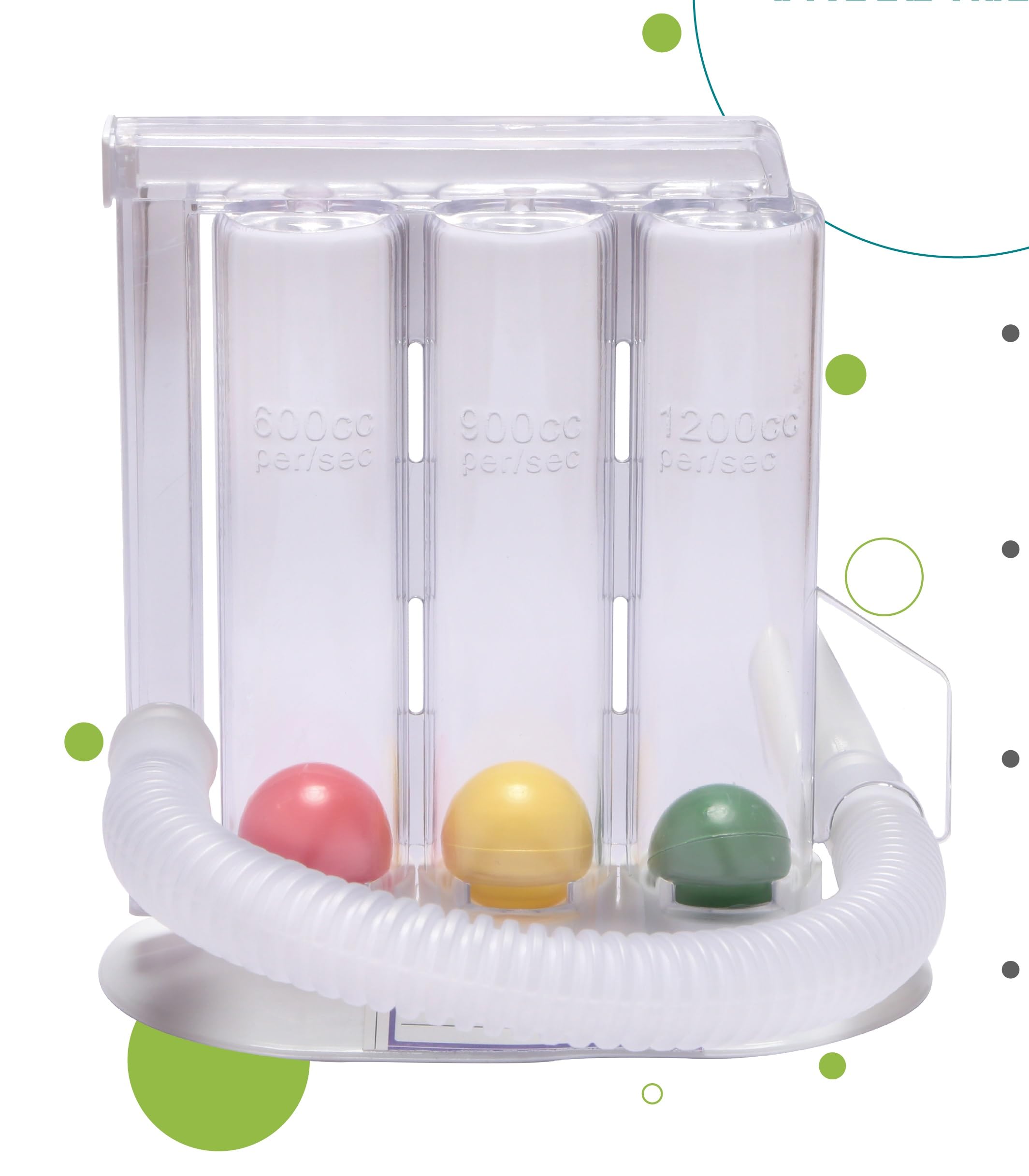 Angel Touch 3 Ball Spirometer, Lung Exerciser, Respiratory Exerciser, Breathing Exercise, Respirometer, Breath Measurement System & Deep Breathing Lung Exerciser | Pack of 1-image-43