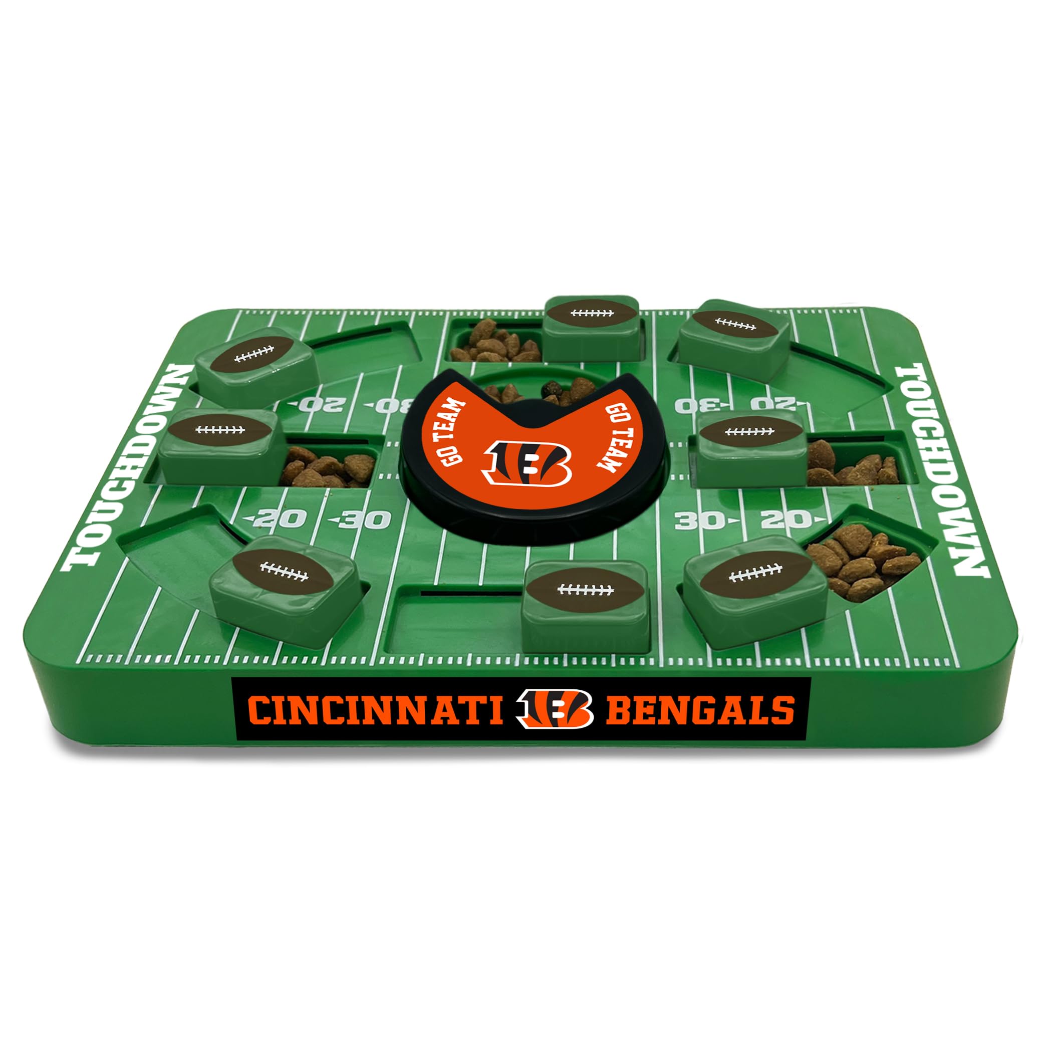 Pets First NFL Cincinnati Bengals Large Puzzle Toy for Dogs, Slow Feeder Board for Pets, New Bigger Size, Interactive Doggie Treat Toy