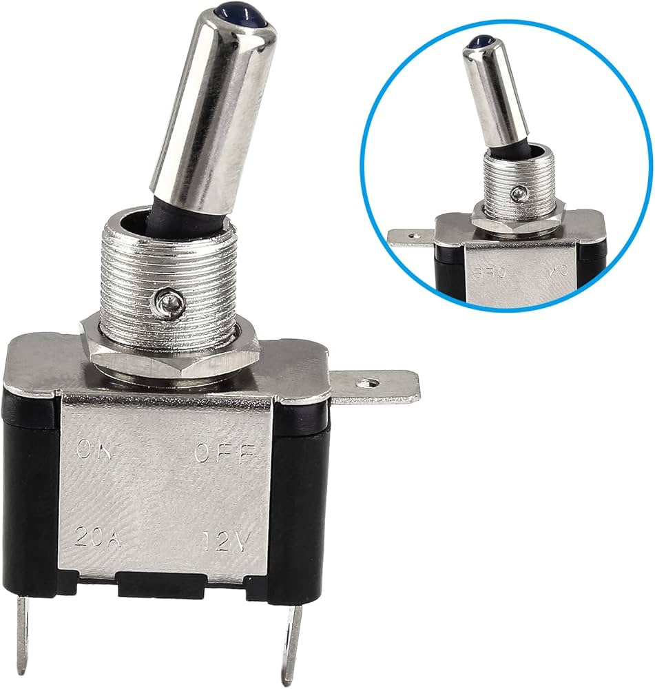 Amazon.co.jp: Aracombie 5個 12V 20A ライトトグルスイッチカバー