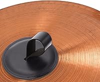 Vista 8 de 1 Unidades Symphony Cymbal Straps Cuero Platillo Cinturón para Instrumento Musical Accesorio (Negro)