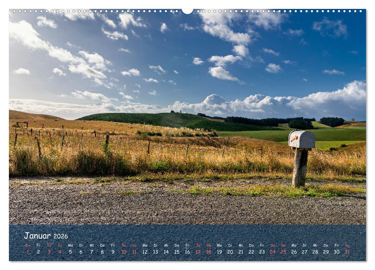 Traumorte entdecken: Neuseeland (hochwertiger Premium Wandkalender 2026 DIN A2 quer), Kunstdruck in Hochglanz: Spannende Orte am Ende der Welt erleben.
