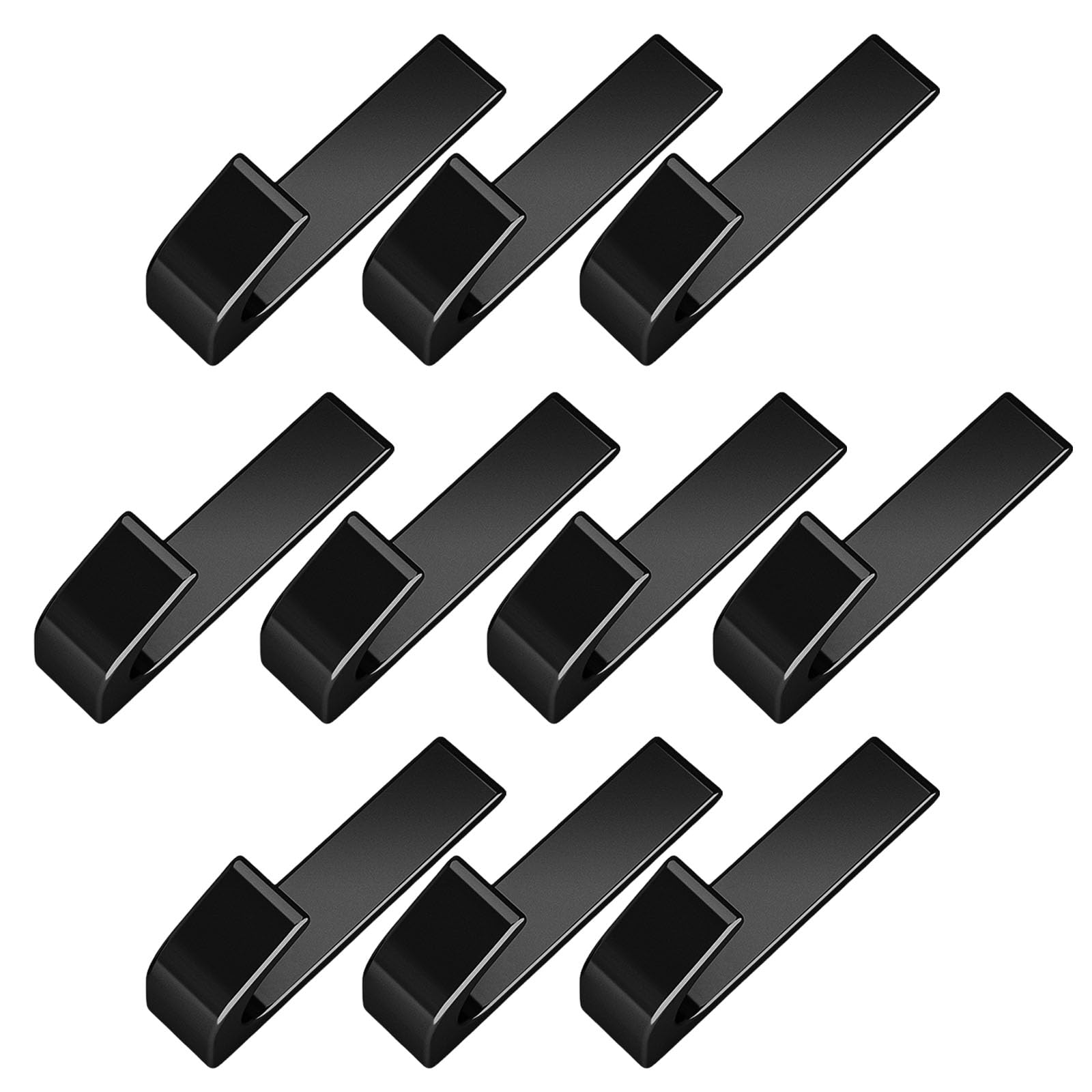 Msioytog Multicolor 10Pcs Wall Mounted Adhesive Hook Easy To Installion Without Drilling Holds Up For Towels And Coat Organization Wall Hook