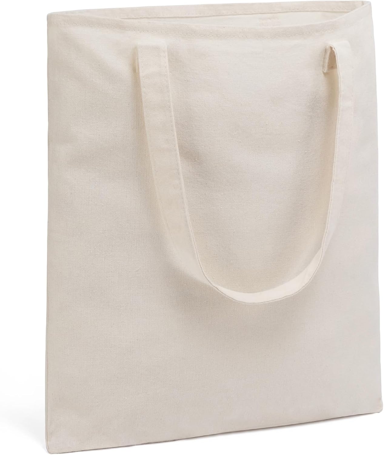 2 | 4 | 6 | 12 | 24 | 36 Pack 8oz Canvas Tote Bags Bulk - Thickened Reusable Shopping Bags for DIY, Grocery, Gift