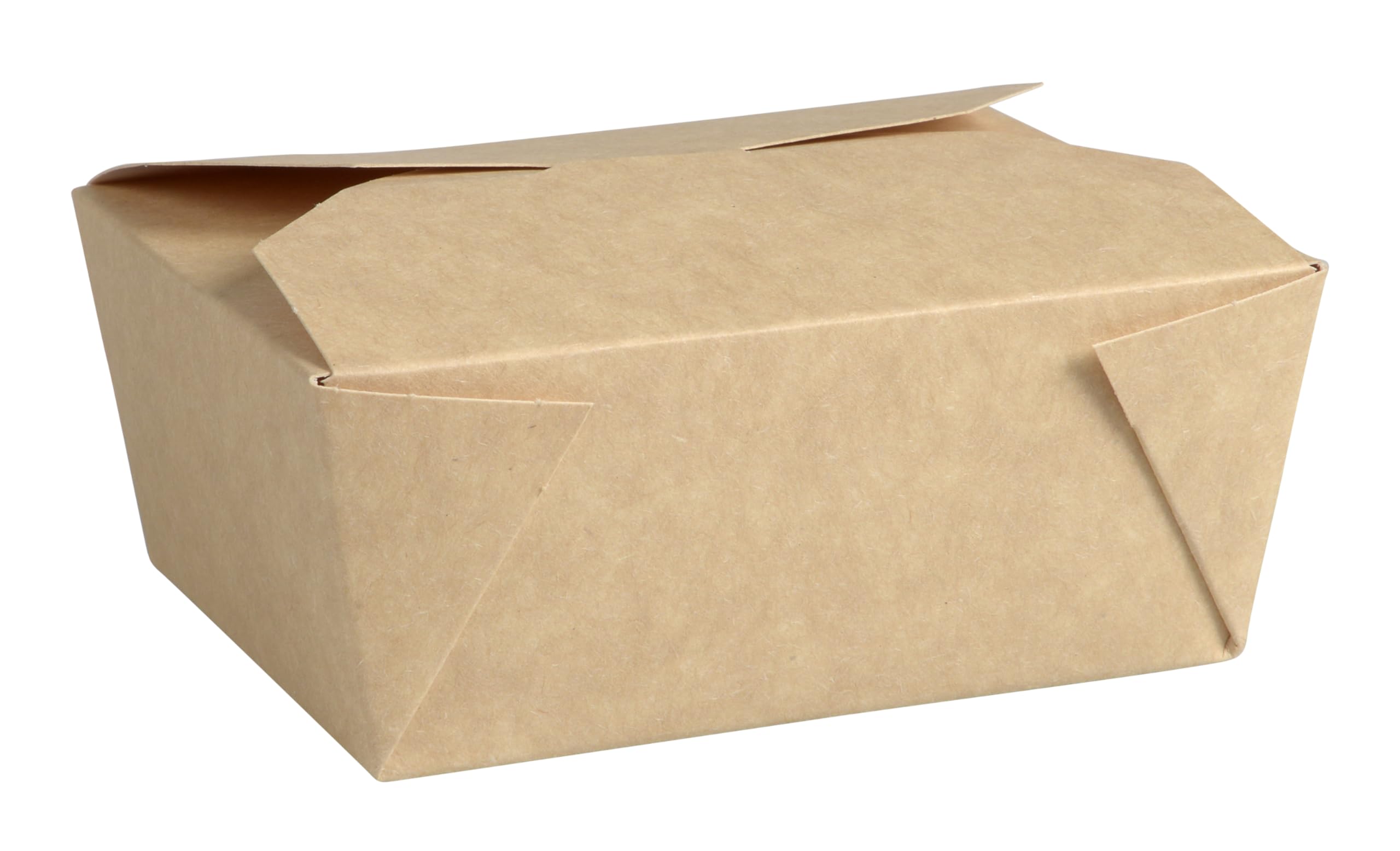 ABENA Gastro Line Disposable Kraft boxes | Pack of 50 Takeaway Boxes | 11cm x 9cm x 5cm, 500ml | Food Packaging For Hot And Cold Food, Cake Slice, & Burger | Cardboard Lunch Box