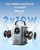 Projecteur intelligent soundcore Nebula P1i, home cinéma Wi-Fi et Bluetooth, enceintes rotatives, Dolby Audio 2.0, 380 lumens ANSI, 1080p Full HD, objectifs en verre, double stéréo 10 W, GTV, portable - 4