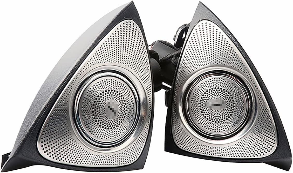 Car 3D Rotating Tweeter Loudspeaker Door Tweeters with Multi Colors LED Ambient Lighting Replacement for C‑Class W205 2015-2021year